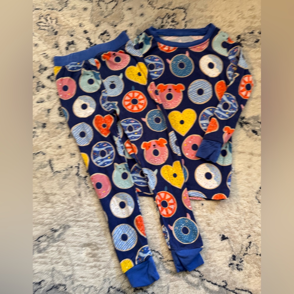 Pajama set- Little Sleepies | 2T | blue donuts 🍩 | vguc